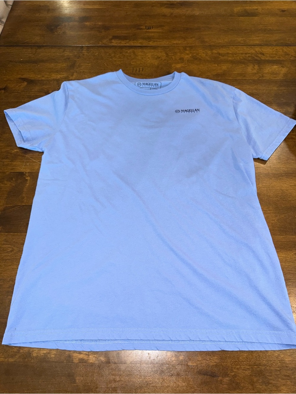 Magellan Outdoors Light Blue Short-Sleeve Crew Neck Tee